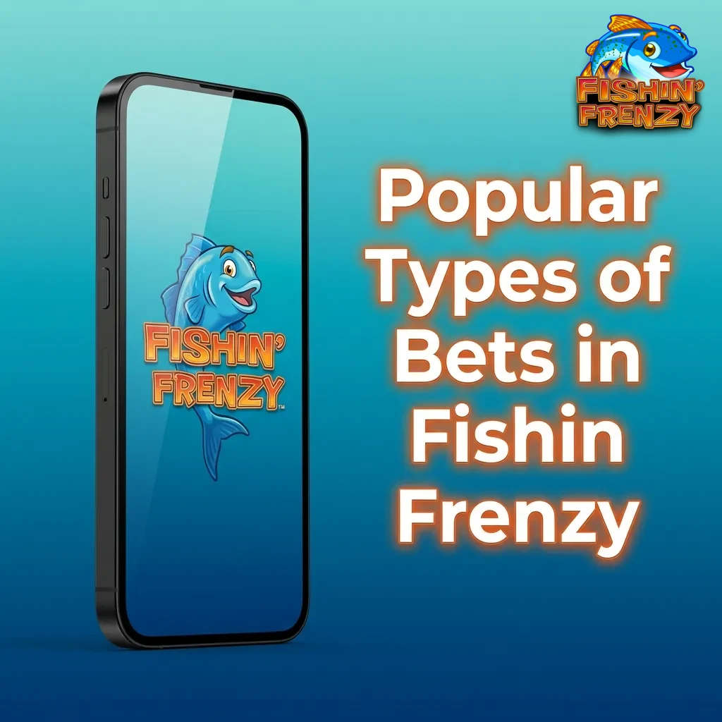 Fishin Frenzy slot machine interface showing betting options and payline structure with coin value adjustment controls