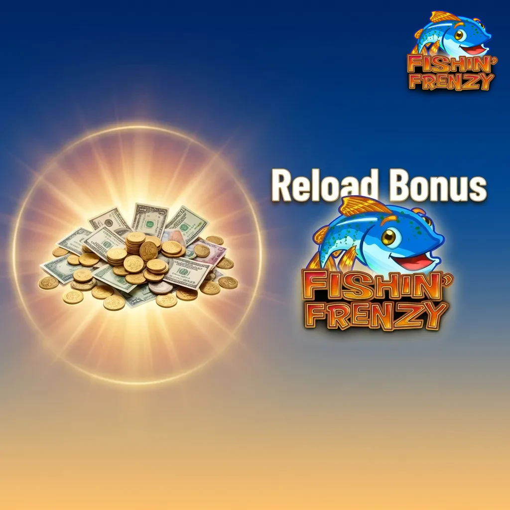 Players making additional deposits receive reload bonuses with matched percentages to extend gameplay on Fishin Frenzy.